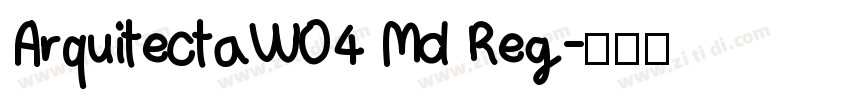 ArquitectaW04 Md Reg字体转换